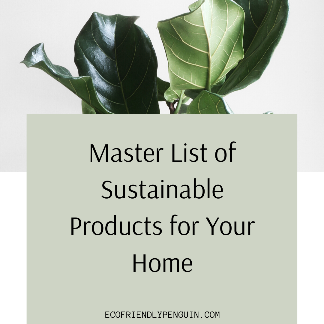 You are currently viewing Master List of Sustainable Products for Your Home